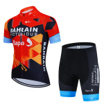 2025 Jalgrattas&otilde;idu Jersey Komplekt Team Bahrain Victorious Valge Suvine Jalgrattariietus Meeste Komplekt Maanteeratta S&auml;rk &Uuml;likond Jalgratta Traksikud 5XL
