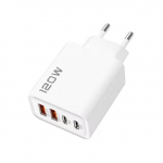 4-porti USB C PD laadija kiirlaadimine 3.0 t&uuml;&uuml;pi C USB telefonilaadijad kiirlaadimisadapter iPhone 15 14 Samsung Xiaomi Huawei jaoks EU valge