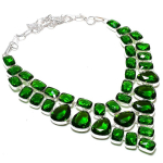 Peridot Handmade 925 Sterling Silver Jewelry Necklace 18 z7k67