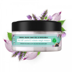 Love Beauty and Planet Sibul, Mustk&ouml;&ouml;mne&otilde;li ja Pat&scaron;uli Juuksekaotuse Kontroll, Parabeenivaba Juuksemask - 200ml