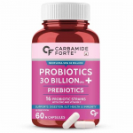 Carbamide Forte 30 miljardit probiootikumi toidulisand | Soolepuhastus Detox | Lactobacillus Reuteri 60 taimset kapslit meestele ja naistele