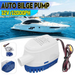 1200 GPH automaatne pilsipump 12 V sukeldatud pilsiveepump koos l&uuml;litiga auto paadi jaoks