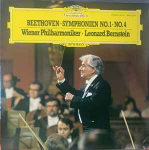 LP plaat LEONARD BERNSTEIN WIENER PHILHARMO Beethoveni s&uuml;mfooniad nr. 1 nr. 4 28MG0016 DEUTSCHE GRAMM Jaapan Klassikaline Kasutatud