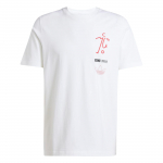Adidas Originals Manchester United 91 Vabaaja &Uuml;mmarguse Kaelusega L&uuml;hikeste Varrukatega T-s&auml;rk Meestele T-s&auml;rgid Valge JC9389 S