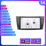 Ossuret 8 Mercedes Benz E-klassi W211 E200 E220 E300 E350 E240 E270 E280 W219 jaoks koos autoraadio toe, juhtmevaba intelligentse DVR-i, Carplay ja Android Auto'ga S4 8Core 4G 32G