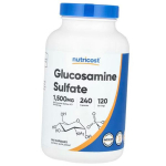 Gl&uuml;koosamiinsulfaat, Glucosamine Sulfate 1500, Nutricost 240kaps (03647001) 240caps