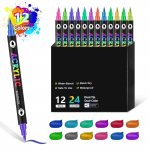 Akr&uuml;&uuml;lv&auml;rvi markerid 6ml kahepealine kahev&auml;rviline akr&uuml;&uuml;l marker pliiats laste maalimiseks kirjatarvete komplekt 72 v&auml;rvi pliiats marker One Size