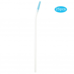 25pcs / bag Dental Implants Surgical Bends Pipe Oral Surgery Curved Elbow Suction Straw Aspirator Tu