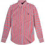 Polo Ralph Lauren SS24 Triibuline V&auml;ikese Hobuse Logoga Tikitud Pikkade Varrukatega S&auml;rk Meeste s&auml;rgid 710787320-003 S