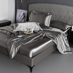 Suvine kahek&uuml;lgne j&auml;&auml;r&auml;isiidist madratsi neljaosaline komplekt siidiselt sile ja jahe siidist kolmeosaline komplekt voodilina tekikott kerge luksuslik voodipesu jahe 170 * 230 [cool silk bed sheet single piece]