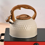 Whistling Kettle Teakettle 2.5L Portable Easy to Carry Lightweight Stovetop Stainless Steel