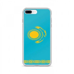 Coque iPhone - Mitmev&auml;rviline - Drapeau Kasahstan - Souple - &Uuml;hilduv iPhone 8 Plus - Unikaalne disain