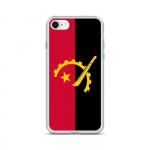 Coque pour iPhone - Drapeau de l'Angola - iPhone 7 - Silikoonist supp - Disain fin et l&eacute;ger - Maksimaalne kaitse