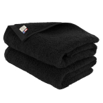 aso Mini Vannir&auml;tikud Imabari R&auml;tikud Komplekt 2 Keskmise Paksusega 44 x 100cm Puuvill Valmistatud Jaapanis R&auml;tik [ ] 100% K&otilde;igi (Komplekt 2, Must) must