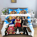 One Piece Luffy Tekikott Padjap&uuml;&uuml;r Kodu Tekikoti Komplekt, Anime Poisi Voodipesu Komplekt 2/3tk Magamistoa Kaunistus, Poisi Kingitus 70x133cm