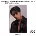 ATEEZ 12. mini album Golden Hour Part.3 POCA versioon. Ametlik fotokaardi QR-koodi pildikaart San - Image #2