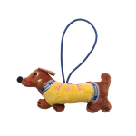 Kawaii taksikoera pl&uuml;&uuml;snukk, koomiksiga t&auml;idetud kutsikas, v&otilde;tmehoidja ripats, seljakoti v&otilde;lu, armas koti riputusdekoratsioon, last kingitused