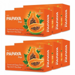 Morvin Papaya vanniseep tumedate laikude ja akne eemaldamiseks &ndash; rikastatud papaiaekstrakti ja sheav&otilde;iga &ndash; (75g, Pakk 6 tk)