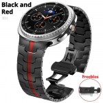 Titaanist rihm ilma vahedeta Samsung Galaxy Watch 8 Classic 46mm jaoks, luksuslik metallist k&auml;ev&otilde;ru Galaxy Watch 8 44mm 40mm jaoks Galaxy 8 Classic 46mm