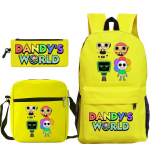 Dandy maailm tr&uuml;kitud mood laste pliiatsikott messenger kott kolmeosaline komplekt alg- ja keskkooli koolikott No Specifications