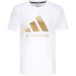 Adidas Tr&uuml;kitud Logo Vabaaja L&otilde;tv Kootud Hingav &Uuml;mmarguse Kaelusega L&uuml;hikeste Varrukatega T-s&auml;rk Unisex Topid Platinum ADICLTS24TK-WG S