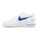 Nike Air Force 1 Low GS Doodle Swoosh - Valge Racer Blue Laste tossud DM3177-102 39