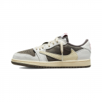Travis Scott x Air Jordan 1 Retro Low OG PS Reverse Mocha Kids Tossud Brown Sail University-Red DO5442-162 32