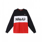 Nike Air Patchwork V&auml;rviplokkidega Fliisist &Uuml;mmarguse Kaelusega Huppar Meeste Huppar Must CJ4828-011 XL