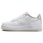 Nike Air Force 1 Low GS M&auml;nguline Prindiga Laste Tossud Valge Kesk&ouml;&ouml;sinine FN8912-111 38.5