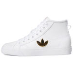 adidas Nizza Trefoil Hi Pilvevalge Kuldne Metallik (Naised) Naiste tossud H01134 36 white