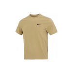Nike Puuvillase tikitud logoga l&uuml;hikeste varrukatega T-s&auml;rk Meeste topid beež BV0508-206 S