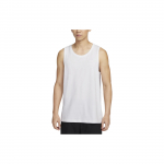 Nike Dri-FIT mitmek&uuml;lgne &uuml;hev&auml;rviline &uuml;mmarguse kaelusega vabaaja varrukateta vest meestele valge DV9834-100 S