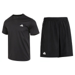 Adidas Vastupidav Hingav Kiiresti Kuivuv L&otilde;tv Vabaaja Spordidress Meestele Spordir&otilde;ivad Must HR8727+HR8725 M