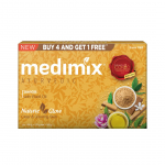 Medimix Ayurveda Sandlipuu Seep 125g x 5 Seepi| &Otilde;rn Puhastav Seep Sandli- ja Eladi&otilde;liga Loodusliku S&auml;ra, &Uuml;htlase Tooni ja Eluj&otilde;ulise Naha Heaks