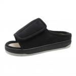 Meeste Naiste Diabeetilised Sussid Reguleeritavad Paistes Jalgade Sussid Avatud Varvastega Kummitaldaga Sise- V&auml;listingimustesse 42-43 must