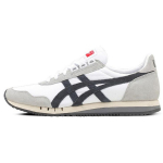 Onitsuka Tiger Dualio Kangas Veisenahk Spordikadud Mugavad Libisemiskindlad Madalad Elustiilikingad Unisex tossud Must Valge D600N-0190 39.5
