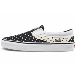 Vans Slip-On Seeria Mugavad Slip-On Madalad L&otilde;uendkingad Naiste Tennised Must Valge T&auml;piline VN0A38F7VMD 36