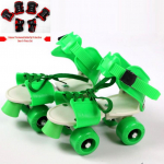 Laste kahekordse rea neljarattalised rulluisud koos kaitsevarustusega adjustable