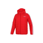 Adidas 3-Triibuline Tepitud Kapuutsiga Jakk Logotr&uuml;kiga Meeste &Uuml;ler&otilde;ivad Punane H14198 XXL