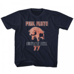 Laste Pink Floyd Animals Tuur 1977 Tumesinine Muusikab&auml;ndi T-s&auml;rk Topid Meeste Naiste Unisex S