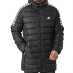 adidas Essentials Down Parka - Herren Winter Daunen Jacke Mantel Schwarz GH4604 ORIGINAL XS