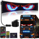 Kuradi silm valgusti autodele, LED-maatriks, Kuradi silm, Raja-, Painduv, Kokkupandav, Kergekaaluline, Veekindel, (102x348mm)20x64 pixels