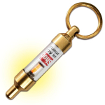 Lauda AS-0001 Antistaatiline V&otilde;tmehoidja, Messing, Patareisid Ei Vaja, Auto Antistaatiline Elekter, S&uuml;ttib Staatilisuse Eemaldamisel, V&otilde;tmehoidja compact size kuld
