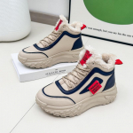 Naiste kingad paeltega Naiste lumesaapad Elegantsed keskmise kontsaga k&otilde;rge platvormiga tennised paeltega Pu Uus trendis 2024 Pluss soe 40