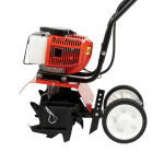 Aiapraktor Bensiin, Murukultivaator, Rotovaator 1650 W, 30-100 mm T&ouml;&ouml;s&uuml;gavus, K&auml;sitsi aktiveerimine k&uuml;ndmiseks ja umbrohut&otilde;rjeks jne punane