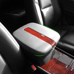 Autotarvikud Keskkonsooli kaas k&auml;etoe karbi nahkkatte kleebistrim Cadillac Escalade 2007 2008 2009 2010 2011 jaoks