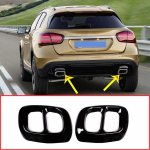 2 tk l&auml;ikiv must roostevabast terasest Mercedes Benz GLA klassi X156 autov&auml;ljalaskeava saba katte liist Infiniti Q30 jaoks Shiny Silver