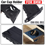 Auto vasak/parem eesmine &uuml;lest&otilde;stetav veetassi joogitopsihoidja alus BMW E90 E91 E92 E93 51459173463 autole Gray-Right