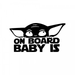 Cute Baby Yoda on Board Car Bumper Stickers Windows Decor Vinyl Decals Craft Cartoon Decoration must