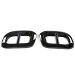 For -22 Mercedes-Benz GLE 350 GLE 450 GLC GLS W167 X253 X167 ABS car muffler exhaust pipe tail cover decorative sticker h&otilde;be